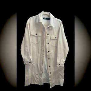Light beige spring/summer coat, Zara M, worn